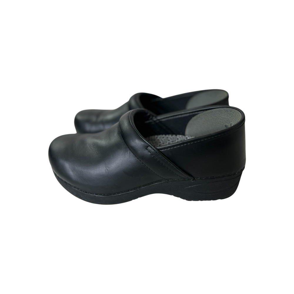 Dansko XP 2.0 Black Leather Professional Work Clogs Size 40 US 9.5-10